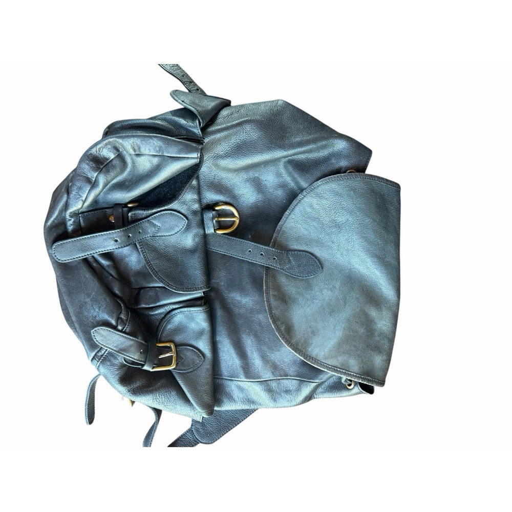 VINTAGE GAP Leather drawstring backpack